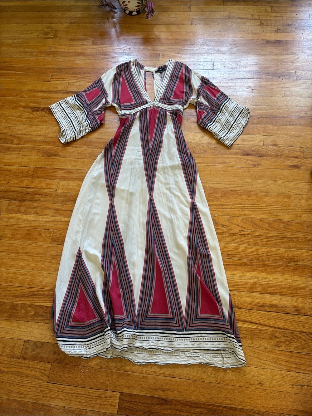 Lulus Geometric Patterned Maxi Dress